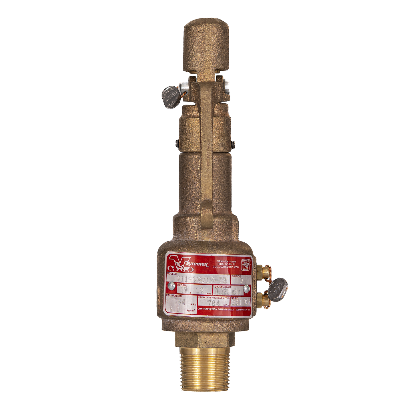 Válvula de Seguridad NPT-BCE Vayremex
